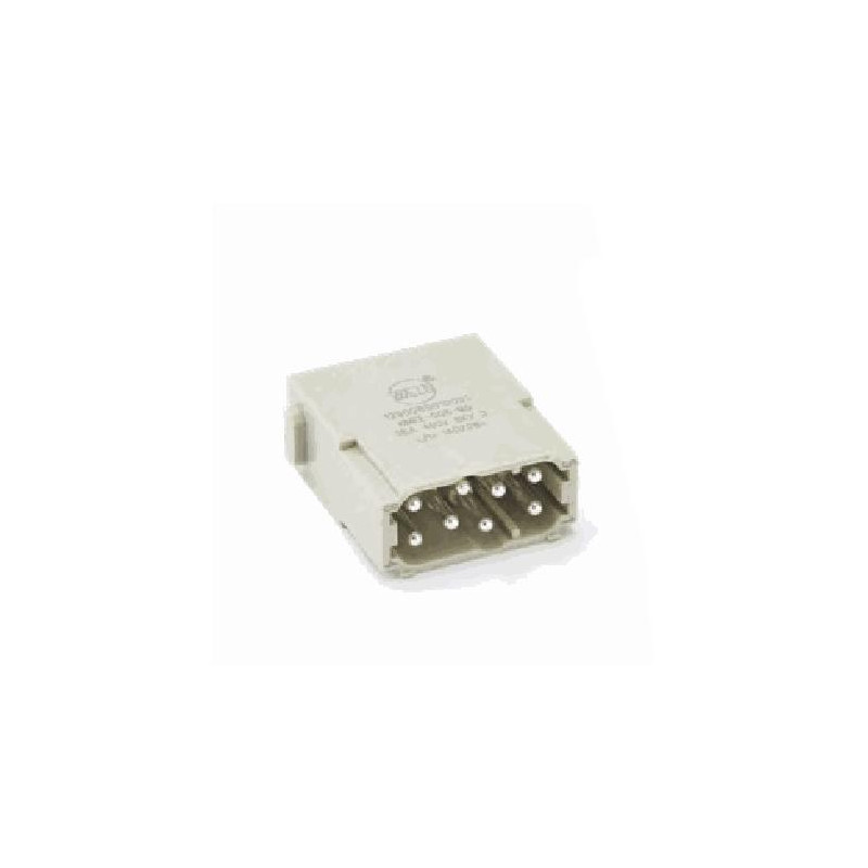 Insert HM modulaire, Quick Connection à ressort, mâle, 8 pin, 16A, Polycarbonate 